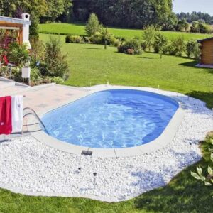 Piscină Ovală cu perete metalic - Hobby Pool Toscana  - 6 x 3.2 x 1.5 m