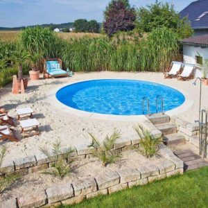 Piscină Rotundă cu Pereți din Oțel - Hobby Pool Milano - 500 x 150 cm